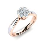 Customise My Engagement Ring, two toned. white gold and rose gold