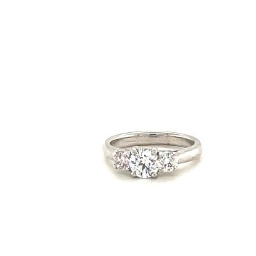 Trio Diamond Engagement Ring with Three Stones