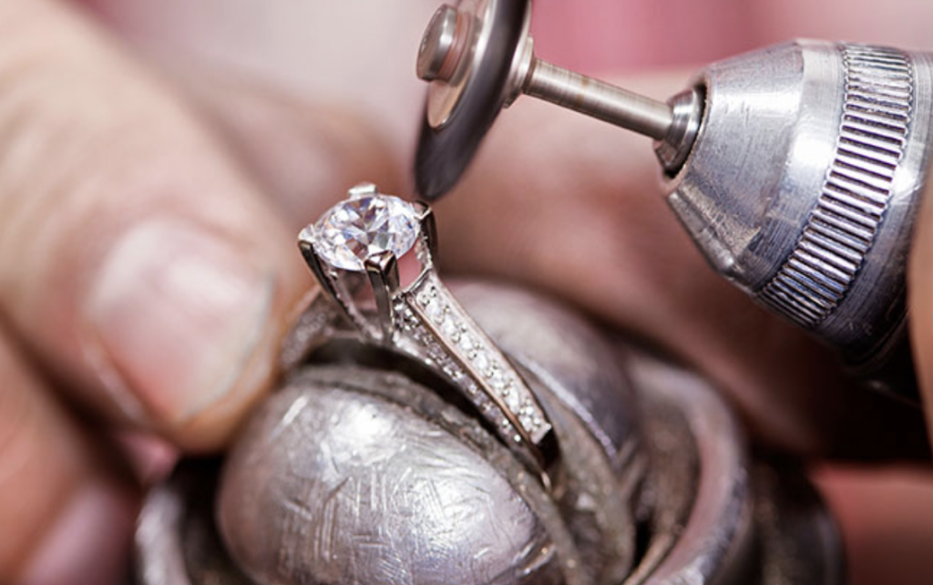 polishing your diamond engagement ring