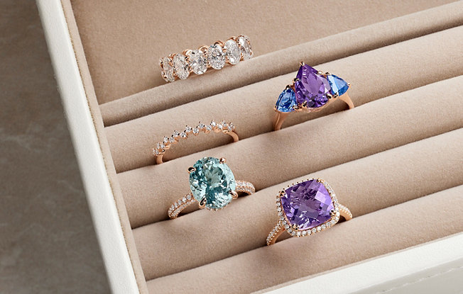 engagement rings, gemstone rings