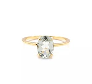 Green Amethyst Ring