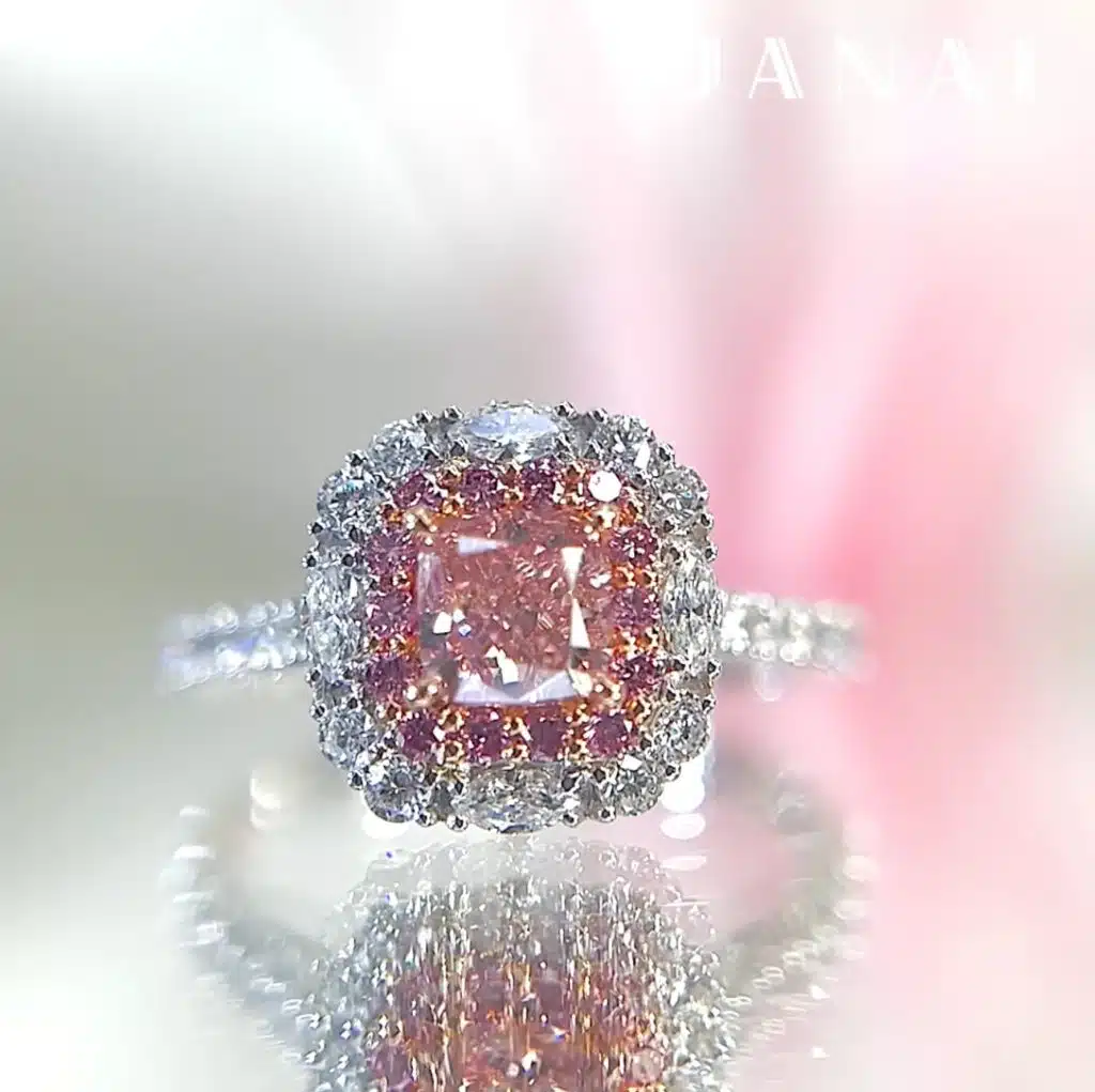 pink diamond engagement ring