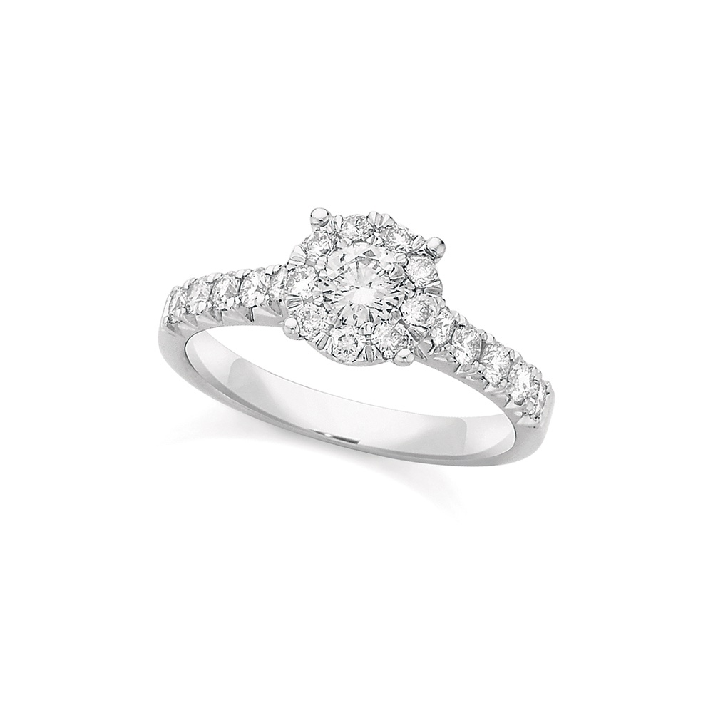 white gold engagement ring