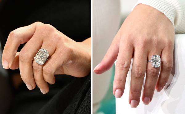 Kim Kardashian & Kanye West engagement rings