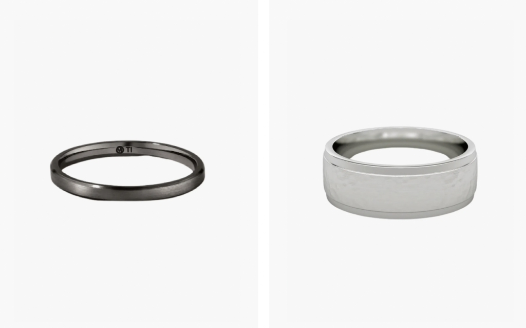 modern engagement ring for men