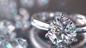 exquisitely cut polished round brilliant diamond engagement ring ring is made white gold platinum features fourprong setting 36682 182661